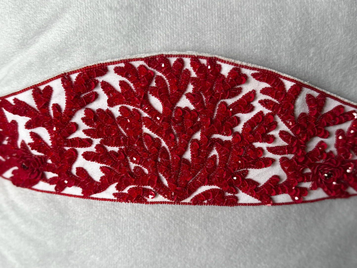 Ruby Romance Belt - Garland of Passion Beaded Sash
