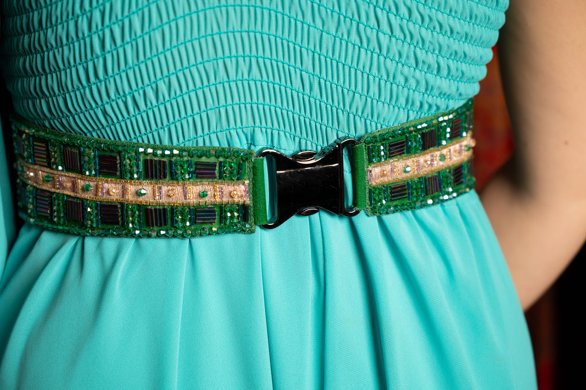 Emerald Geometry Belt - Art Deco Jeweled Masterpiece