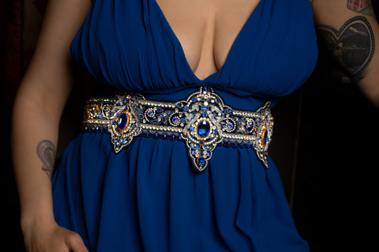 Sapphire Royale Belt - Victorian Crown Jewel Masterpiece