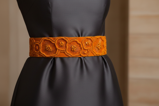 Golden Sunshine Belt - Radiant Medallion Statement Piece