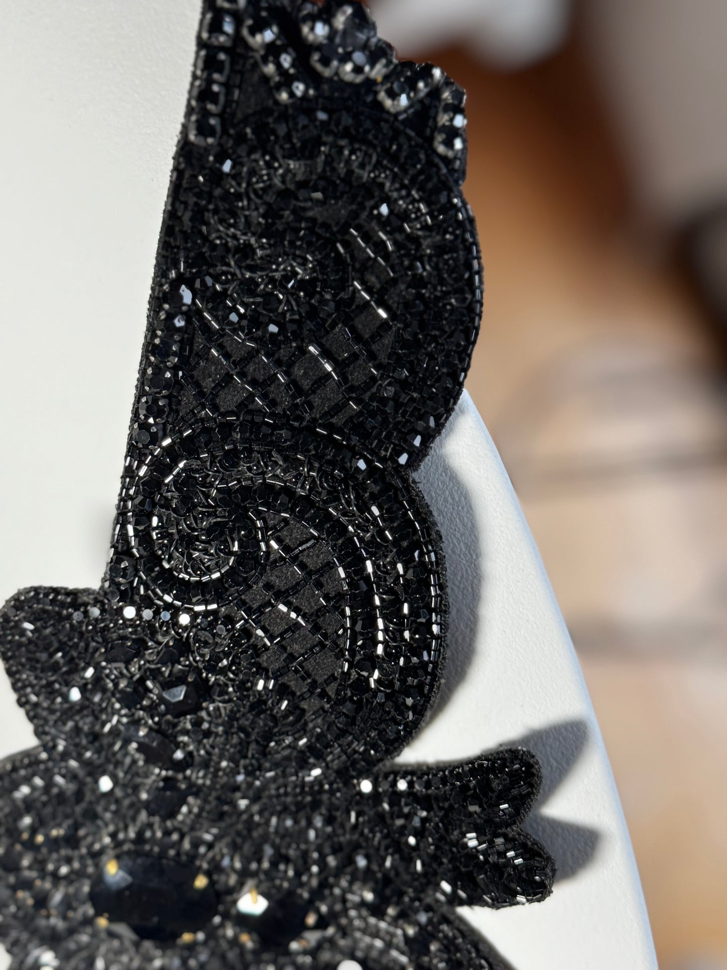Black Dahlia Crystal Belt - Luxe Beaded Statement Piece