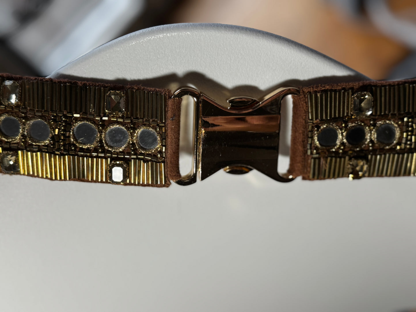 Art Deco Moonstone Belt - Vintage-Inspired Crystal Masterpiece