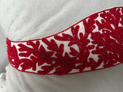 Ruby Romance Belt - Garland of Passion Beaded Sash