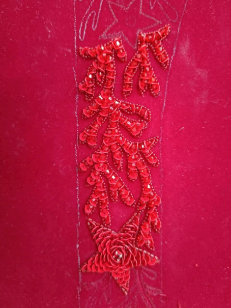 Ruby Romance Belt - Garland of Passion Beaded Sash